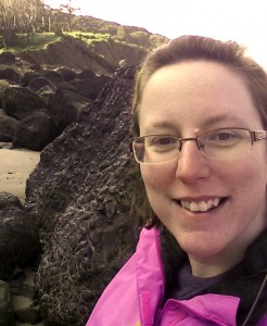 Sarah Miller hiking Oregon coast