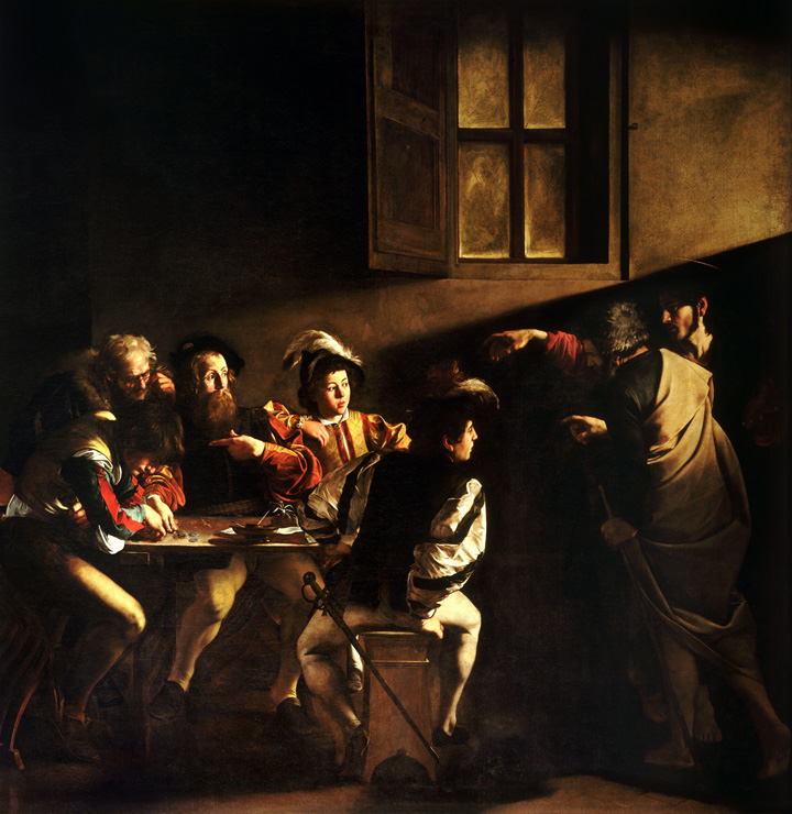 Painting - The Calling of Saint Matthew by Caravaggio